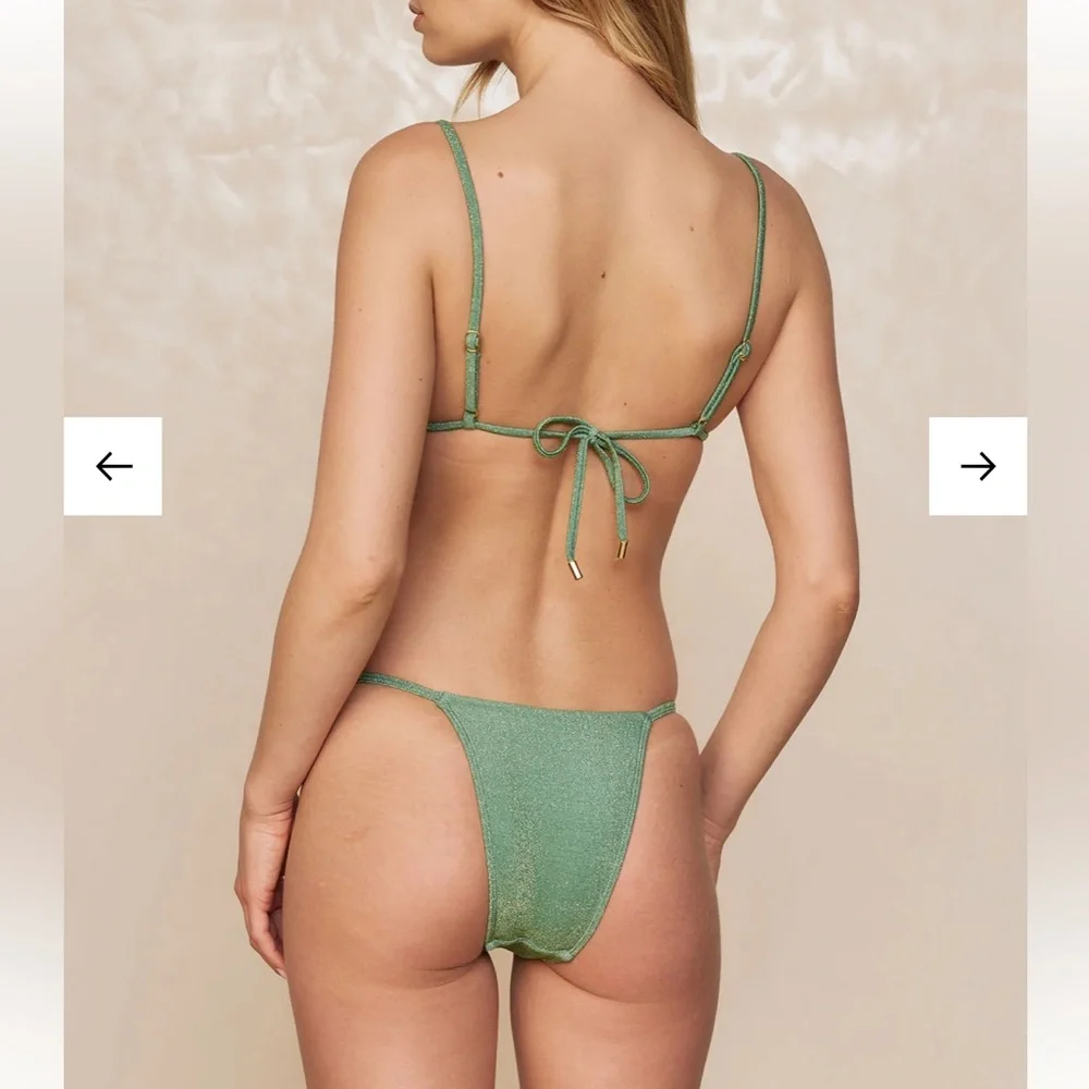 🌿🦋 Monday Swimwear Bikini BARBADOS BOTTOM - POND SHIMMER• New